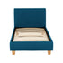 Prado 3FT Bed - Petrol Blue Fabric
